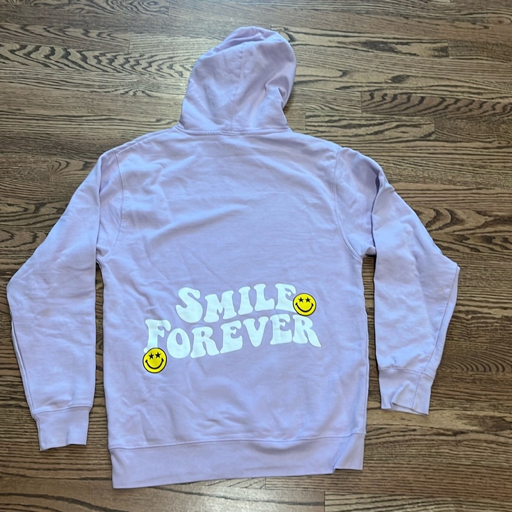 Lavender hooded sweatshirt size Medium